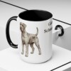 15oz Giant Schnauzer Mug, Black, lifestyle photo