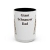 15oz-giant-schnauzer-mug-dad-black-front 15oz Giant Schnauzer Dog Dad Mug, Black, front view