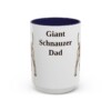 15oz-giant-schnauzer-mug-dad-navy 15oz Giant Schnauzer Dog Dad Mug, Navy, front view