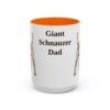 15oz-giant-schnauzer-mug-dad-orange 15oz Giant Schnauzer Dog Dad Mug, Orange, front view