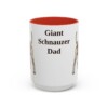 15oz-giant-schnauzer-mug-dad-red 15oz Giant Schnauzer Dog Dad Mug, Red, front view