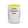 15oz-giant-schnauzer-mug-dad-yellow 15oz Giant Schnauzer Dog Dad Mug, Yellow, front view
