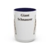 15oz Giant Schnauzer Mug, Navy, front view