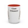 15oz Giant Schnauzer Mug, Red, front view