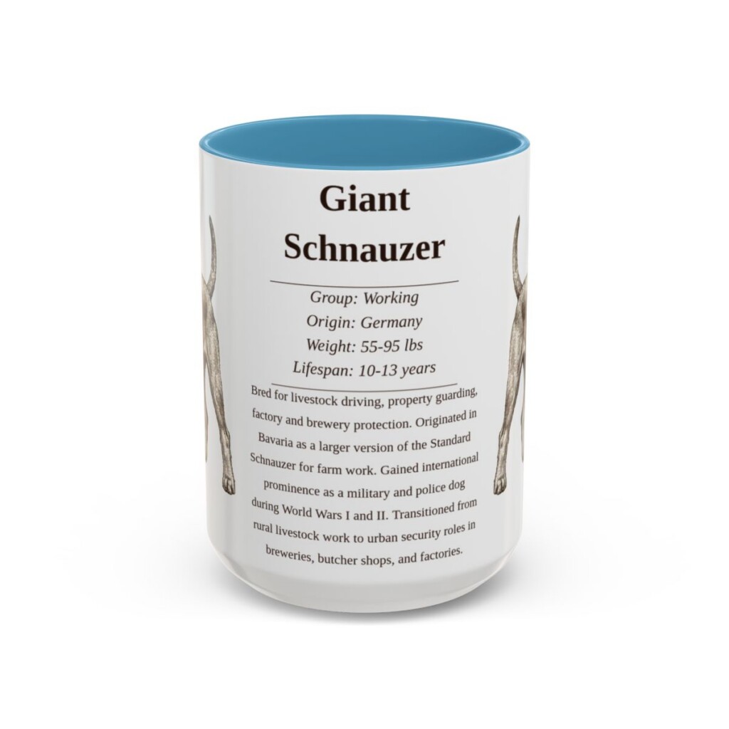 15oz-giant-schnauzer-mug-writeup-light-blue 15oz Giant Schnauzer Mug, Light Blue, front view