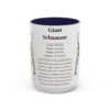 15oz-giant-schnauzer-mug-writeup-navy 15oz Giant Schnauzer Mug, Navy, front view