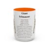 15oz-giant-schnauzer-mug-writeup-orange 15oz Giant Schnauzer Mug, Orange, front view