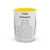 15oz-giant-schnauzer-mug-writeup-yellow 15oz Giant Schnauzer Mug, Yellow, front view