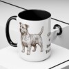 15oz Glen of Imaal Terrier Mug, Black, lifestyle photo