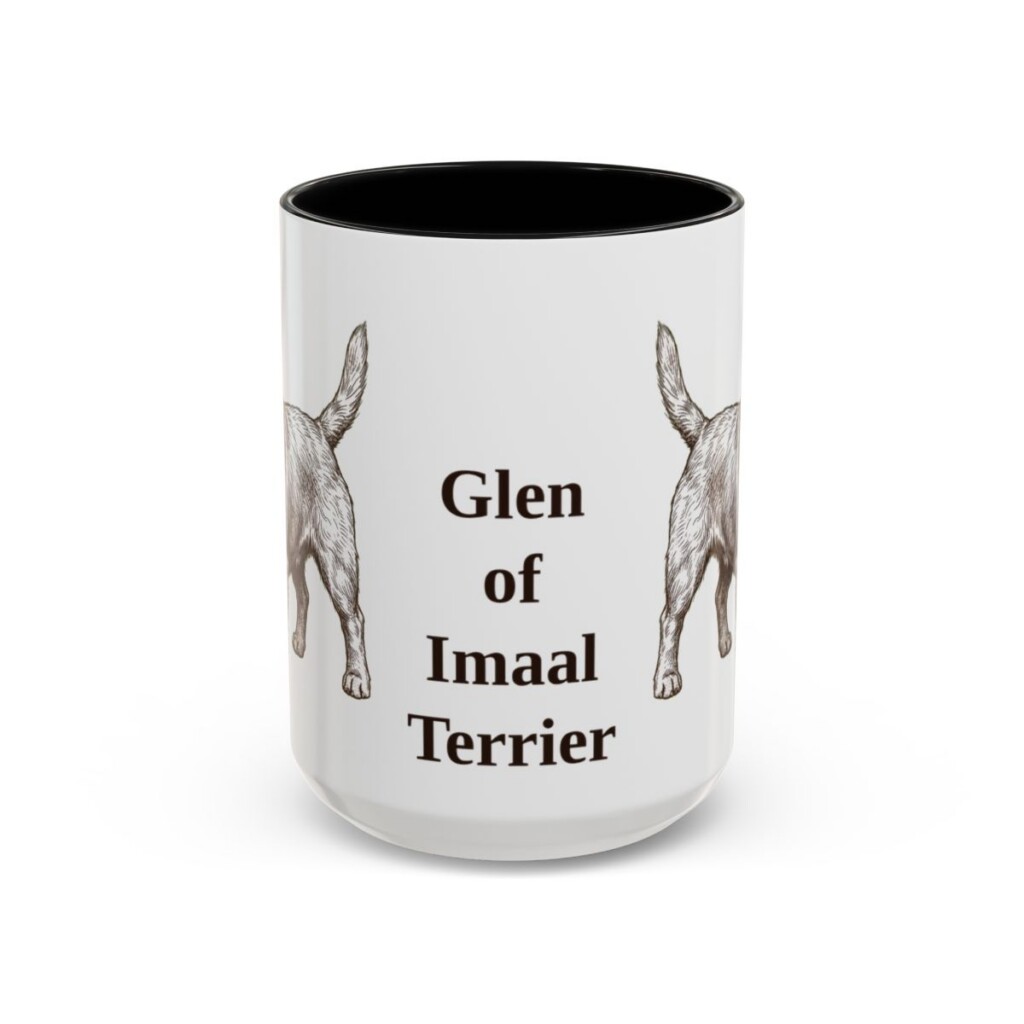 15oz Glen of Imaal Terrier Mug, Black, front view
