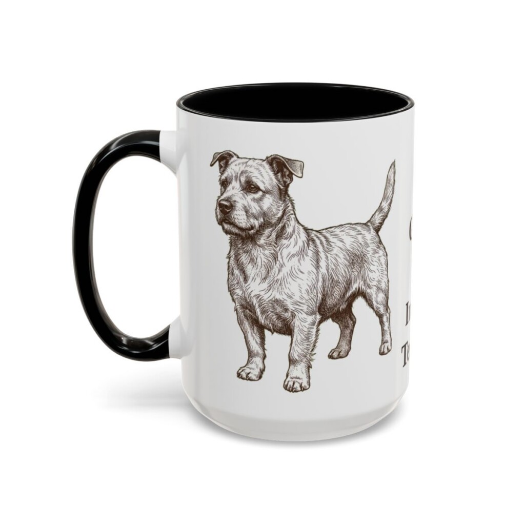 15oz Glen of Imaal Terrier Mug, Black, left side view