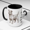 15oz Glen of Imaal Terrier Dog Dad Mug, Black, lifestyle photo