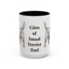 15oz Glen of Imaal Terrier Dog Dad Mug, Black, front view
