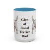 15oz Glen of Imaal Terrier Dog Dad Mug, Light Blue, front view
