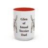 15oz Glen of Imaal Terrier Dog Dad Mug, Red, front view