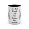 15oz Funny Glen of Imaal Terrier Mug, Black, front view