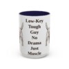 15oz Funny Glen of Imaal Terrier Mug, Navy, front view
