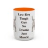 15oz Funny Glen of Imaal Terrier Mug, Orange, front view