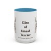 15oz Glen of Imaal Terrier Latin Mug, Light Blue, front view