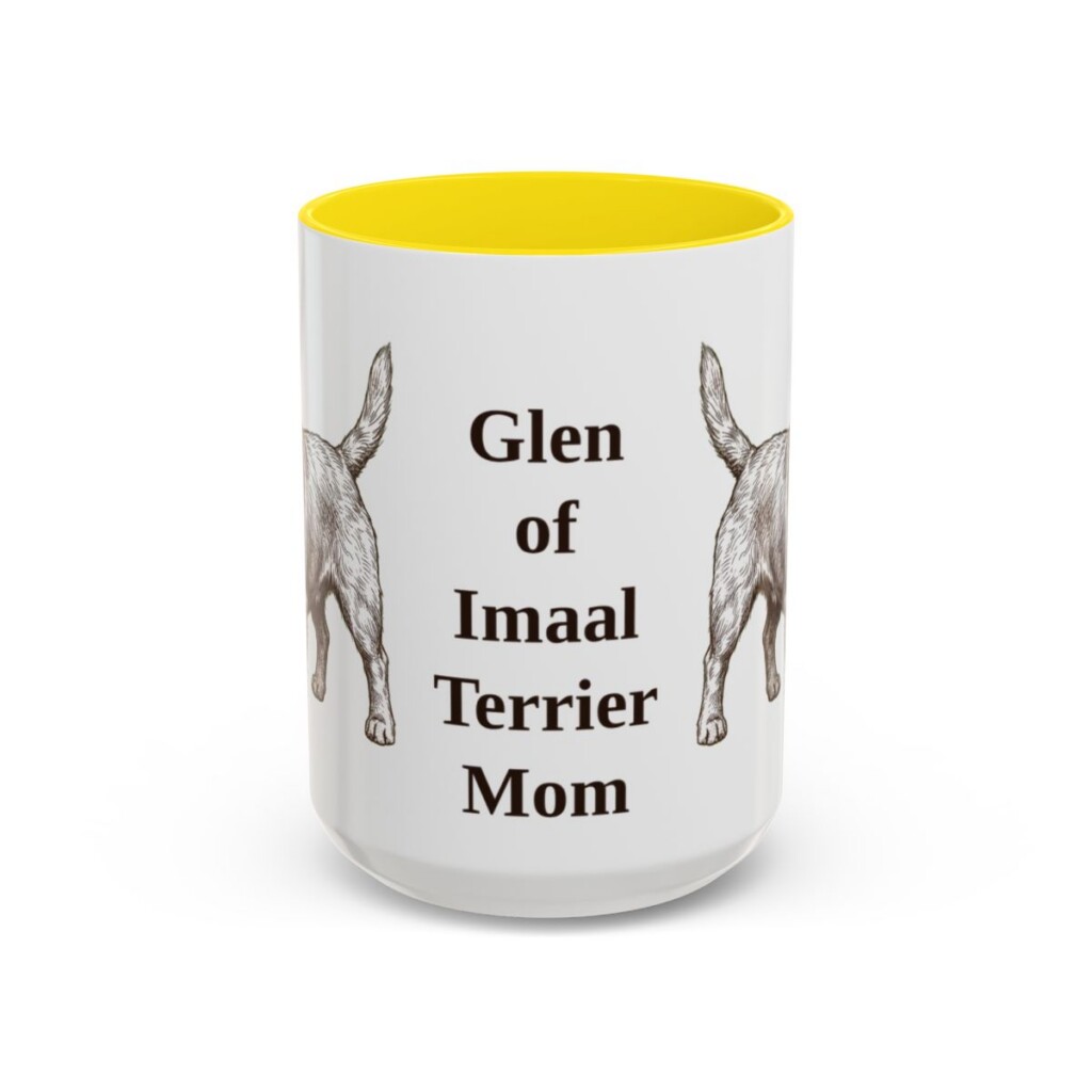 15oz glen of imaal terrier mug, Yellow