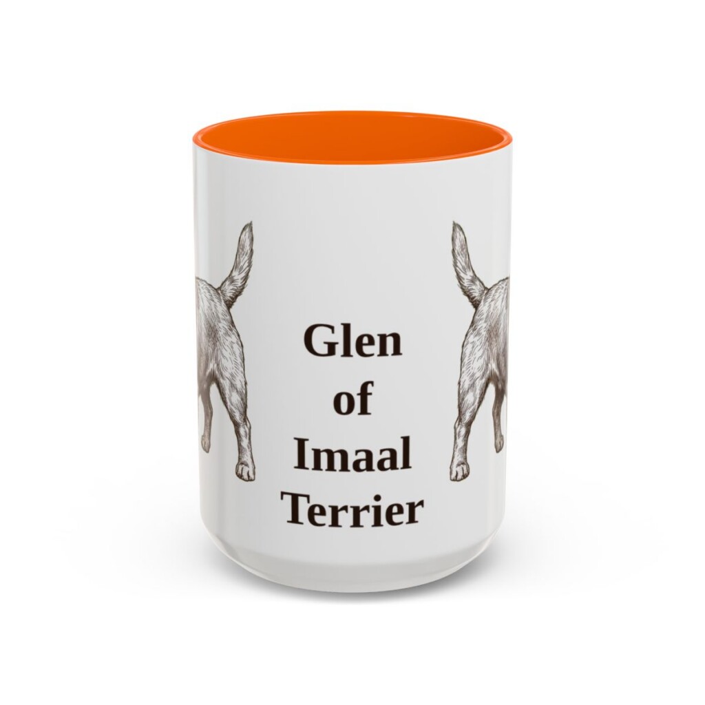 15oz Glen of Imaal Terrier Mug, Orange, front view