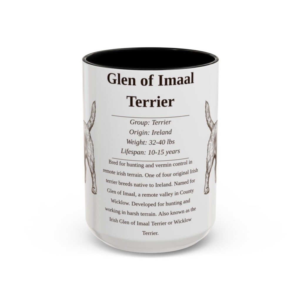 15oz glen of imaal terrier mug, Black