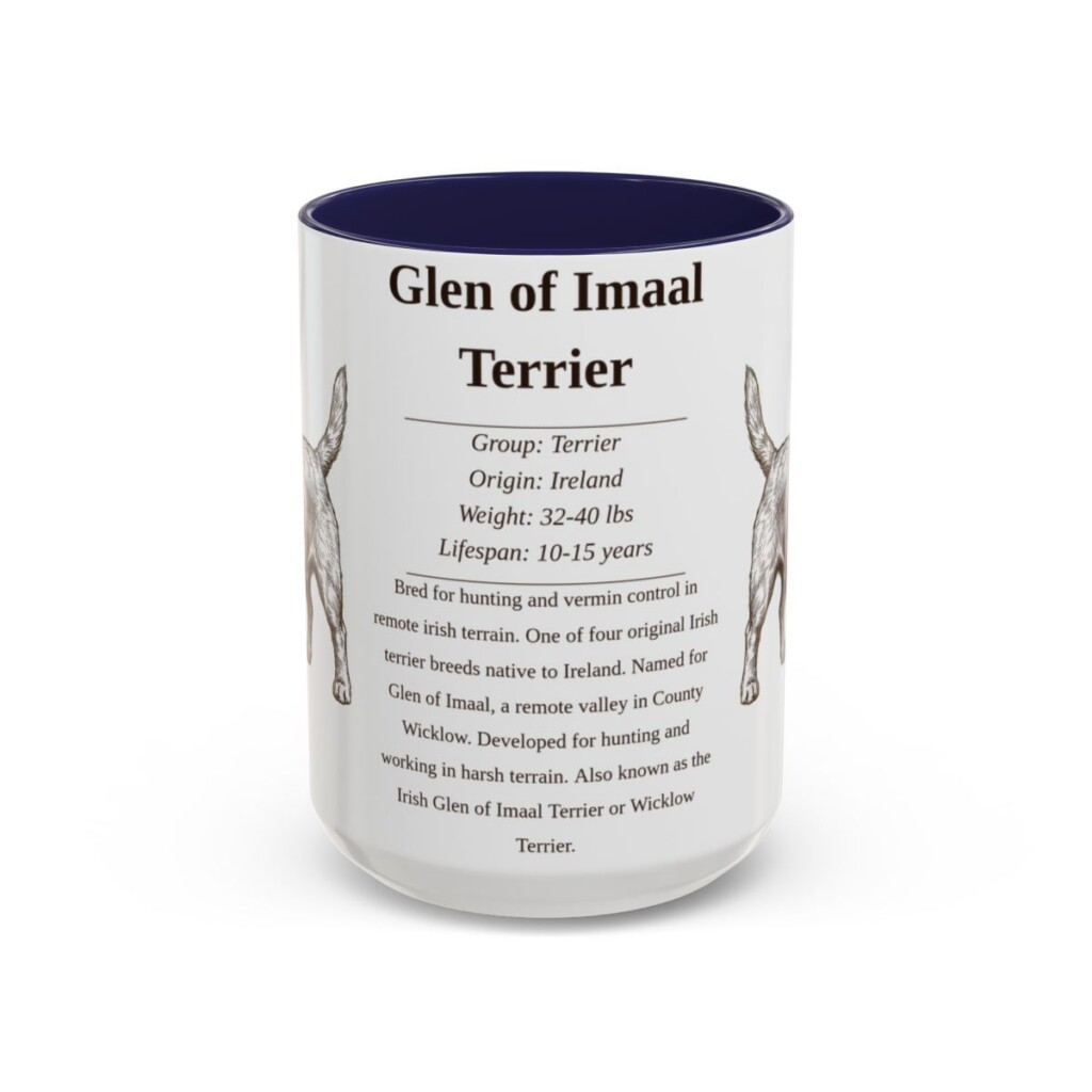 15oz glen of imaal terrier mug, Navy