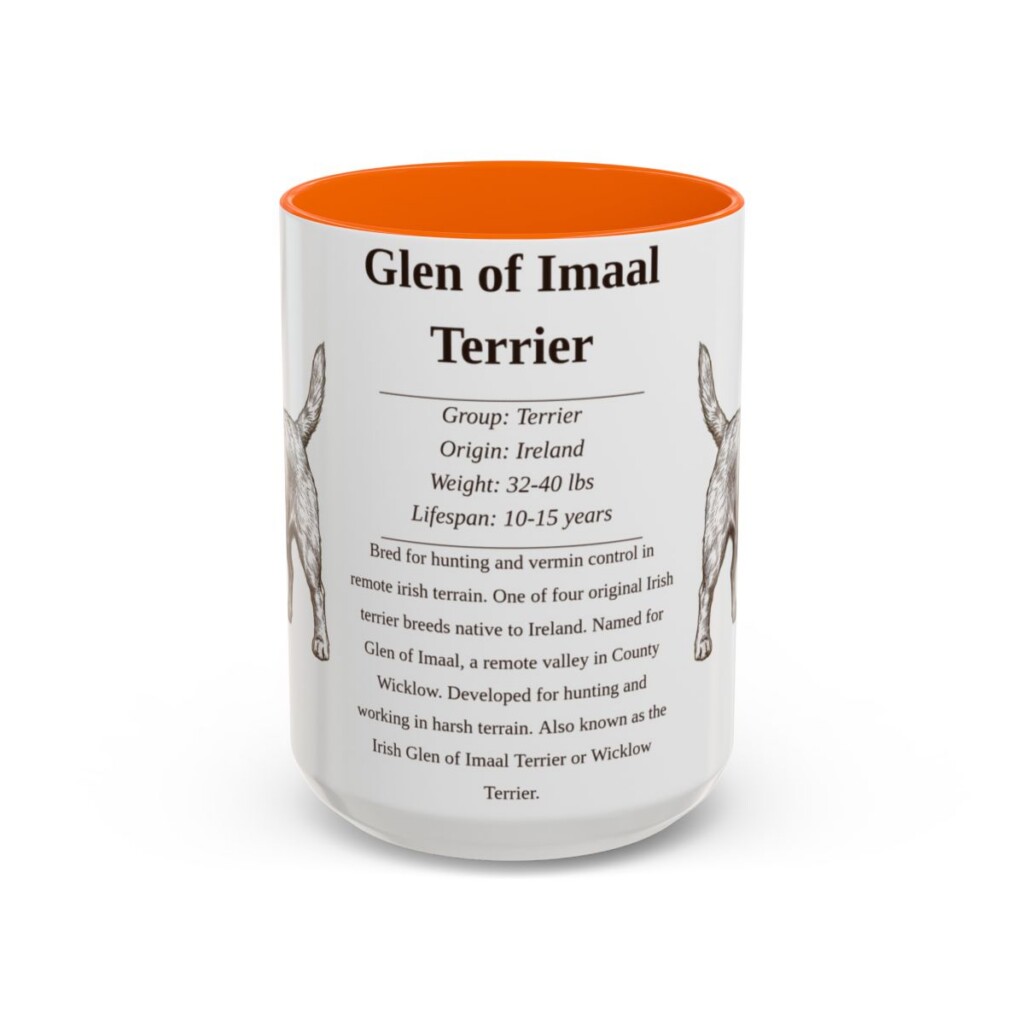 15oz glen of imaal terrier mug, Orange