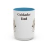 15oz Goldador Dog Dad Mug, Light Blue, front view