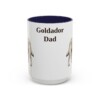 15oz Goldador Dog Dad Mug, Navy, front view