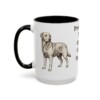15oz-goldador-mug-humor-black-left 15oz Funny Goldador Mug, Black, left side view
