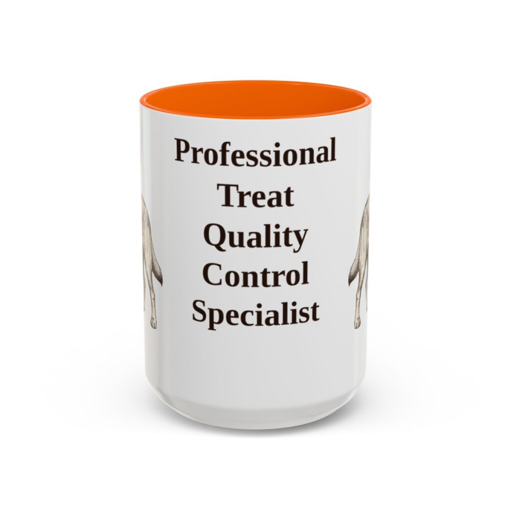 15oz-goldador-mug-humor-orange 15oz Funny Goldador Mug, Orange, front view
