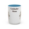 15oz Goldador Dog Mom Mug, Light Blue, front view