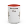 15oz Goldador Dog Mom Mug, Red, front view