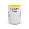 15oz Goldador Dog Mom Mug, Yellow, front view