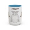 15oz Goldador Mug, Light Blue, front view