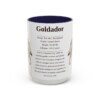 15oz Goldador Mug, Navy, front view
