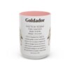 15oz Goldador Mug, Pink, front view