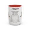 15oz Goldador Mug, Red, front view