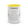 15oz Goldador Mug, Yellow, front view