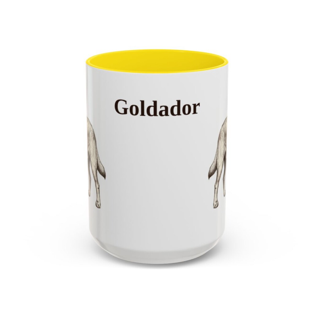 15oz-goldador-mug-yellow 15oz Goldador Mug, Yellow, front view