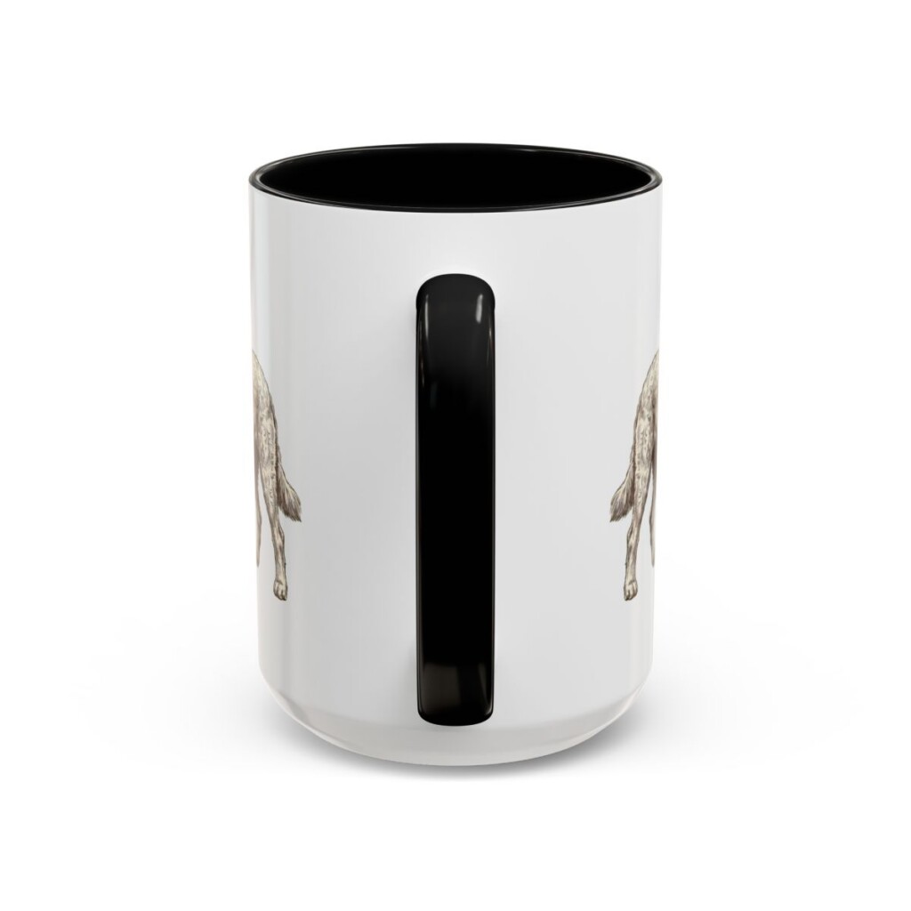 15oz Goldendoodle Mug, Black, back view