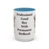 15oz Funny Goldendoodle Mug, Light Blue, front view