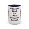15oz Funny Goldendoodle Mug, Navy, front view
