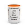 15oz Funny Goldendoodle Mug, Orange, front view