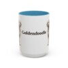 15oz Goldendoodle Mug, Light Blue, front view