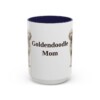 15oz-goldendoodle-mug-mom-navy 15oz Goldendoodle Dog Mom Mug, Navy, front view