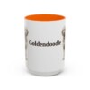 15oz Goldendoodle Mug, Orange, front view