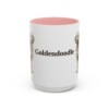 15oz Goldendoodle Mug, Pink, front view