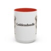 15oz Goldendoodle Mug, Red, front view